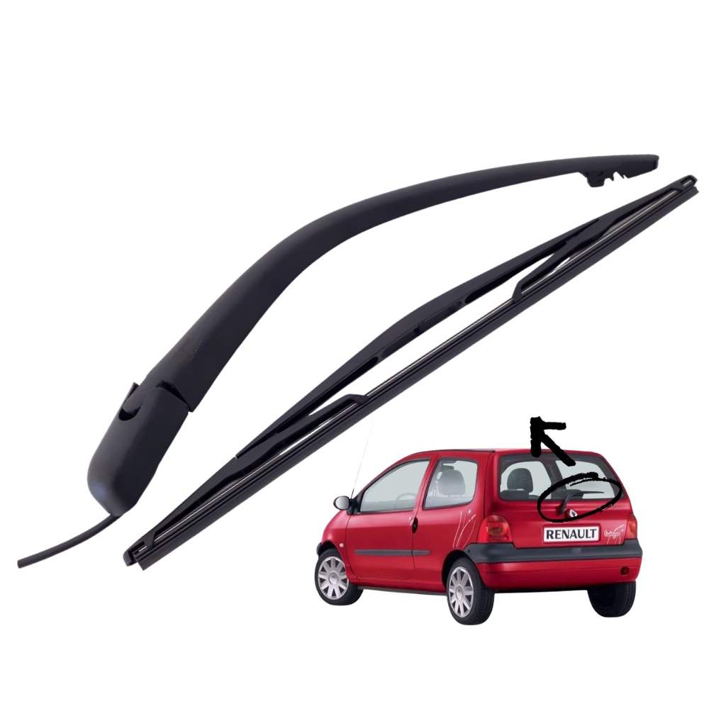 Braço Haste + Palheta Limpador Traseiro Renault Twingo Novo