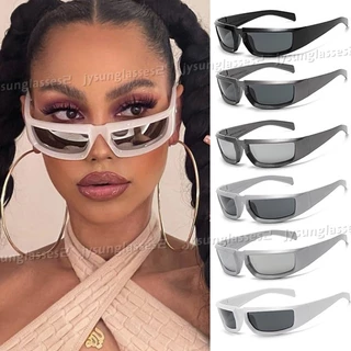 Y2K Óculos De Sol Eyewear Steampunk Esportivos Punk Proteção Estilo Futuro Da Moda