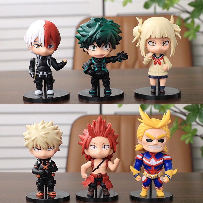 Caixa com 6 Personagens Smash My Hero Academia Banpresto - Action