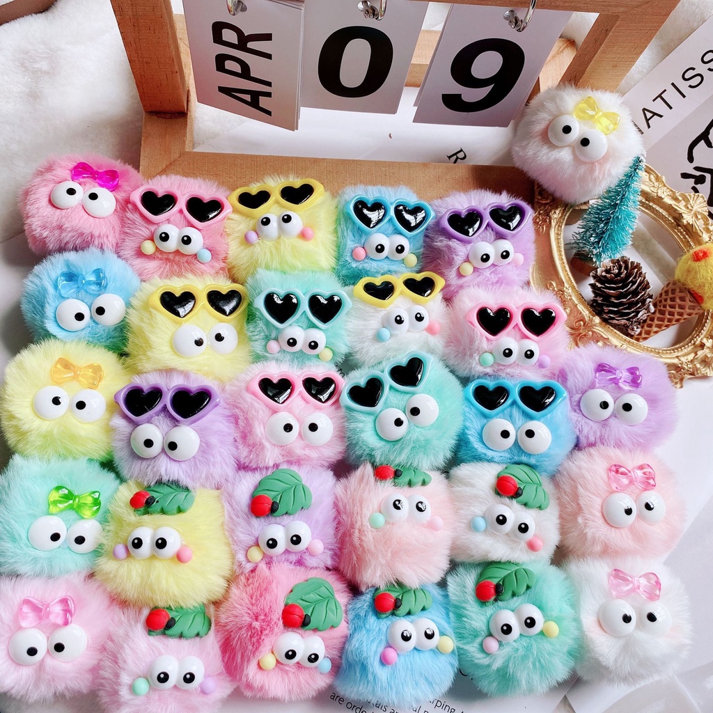 Bola De Pelo Crocs Jibbitz Crocs Charm Diy Charme Chinelos Decoração Faça Você Mesmo Capa De Celular Acessórios Fivela Sapatos