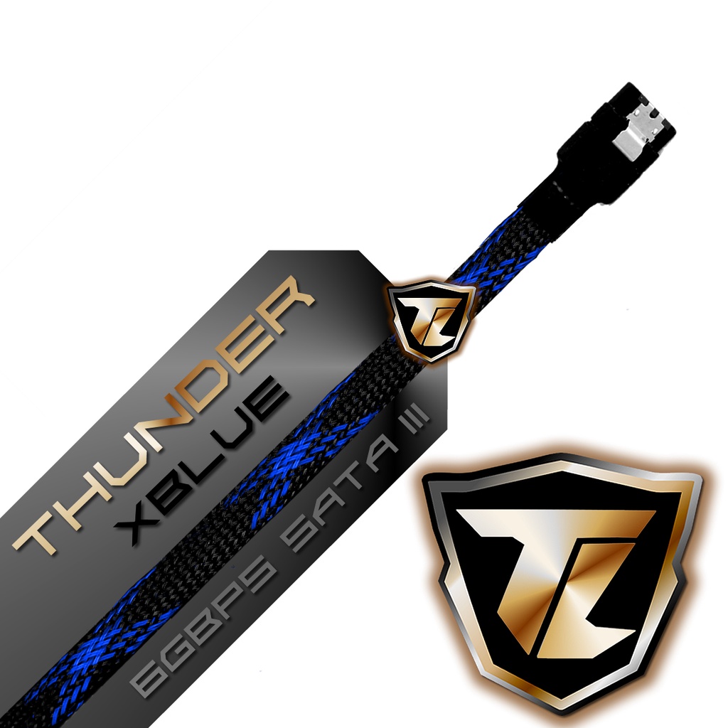Cabo Sata 3 6gb/s XThunder Special Edition Pc Gamer Ssd Hd Azul