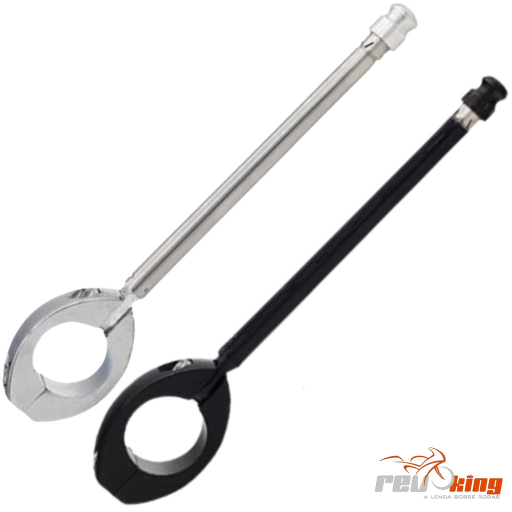 Antena Corta Pipa Moto Retrátil Anti Cerol Aço Inox Guidão