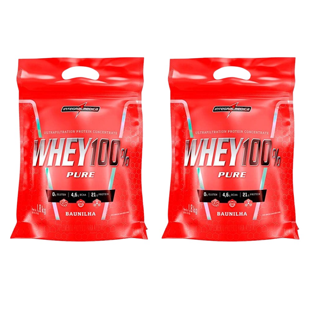 Kit 2x 100% Pure Whey Protein 907g Integralmedica