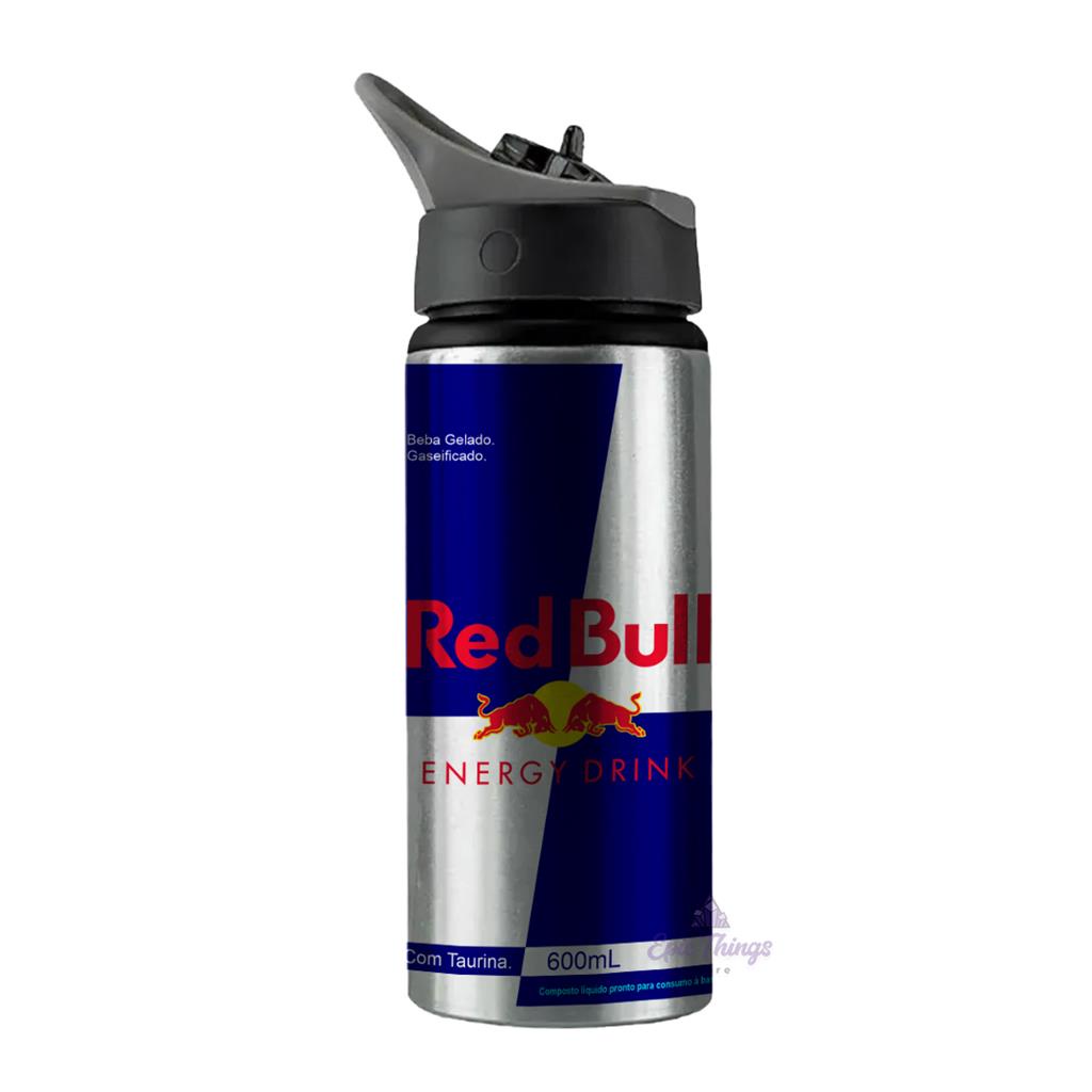 Garrafa Squeeze Wave Aluminio 600ml Red Bull Energy Drink