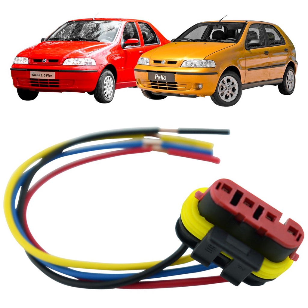 Chicote 4 Vias Fiat Palio Siena Medidor Bomba Combustivel | Shopee Brasil
