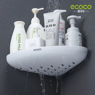 YSJ-SJ ECOCO Prateleira de Canto de Parede, Encaixe, Armazenamento, Suporte para Shampoo, Cesta, Banho, Banheiro, Cozinha