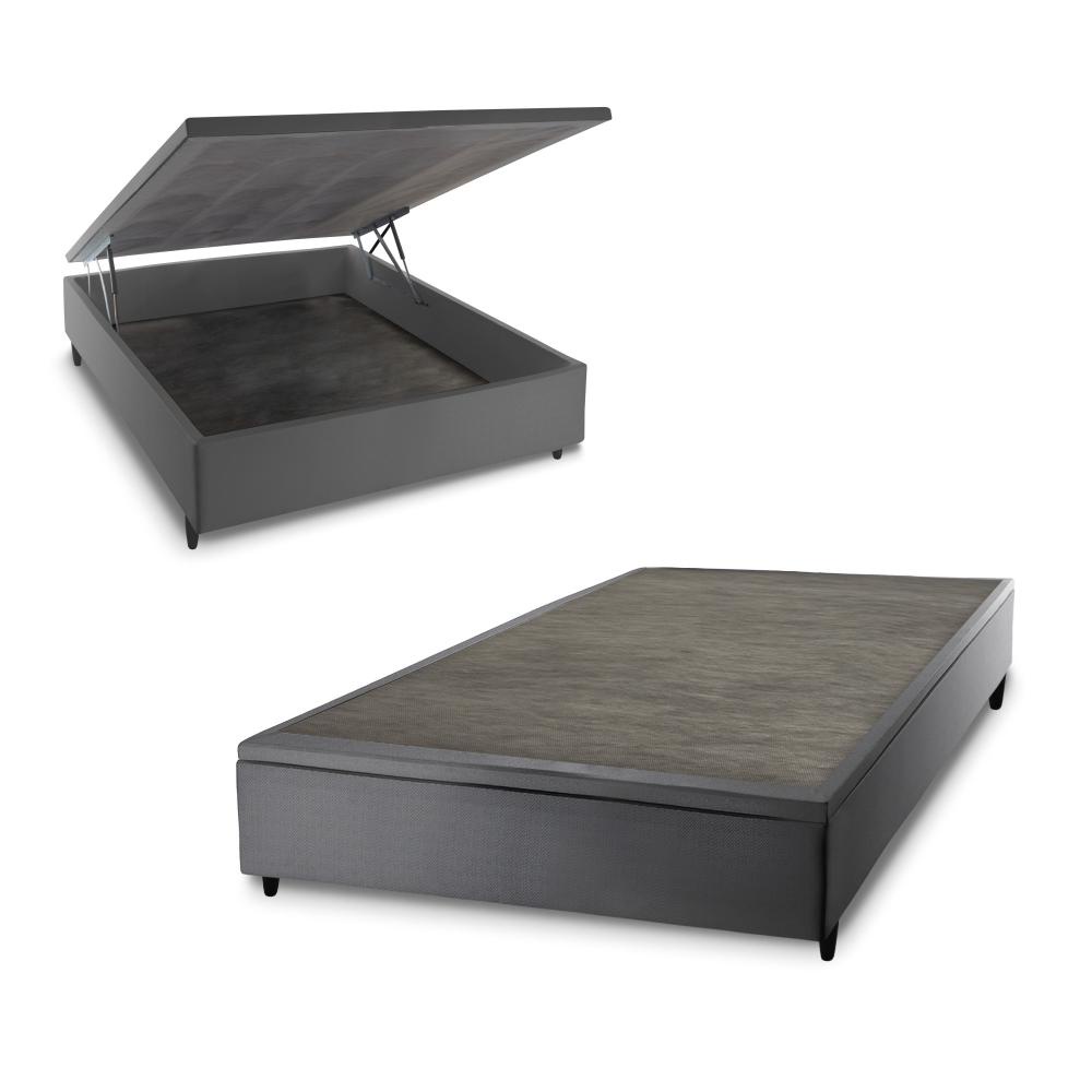 Box Baú Cinza Casal 138x188x45 - King House | Shopee Brasil