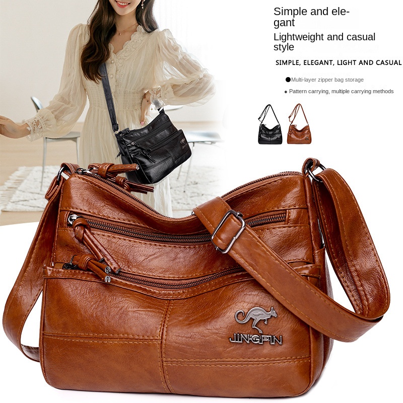 Crazy Bag Messenger new shoulder bag soft leather bag women's fashion