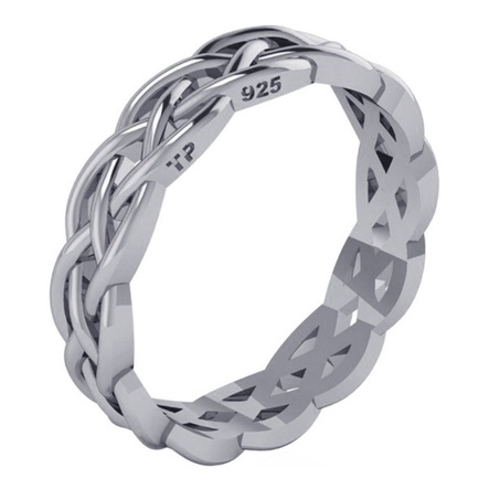 Anel Celta Infinito Pura Prata 925 Unissex- Exclusivo