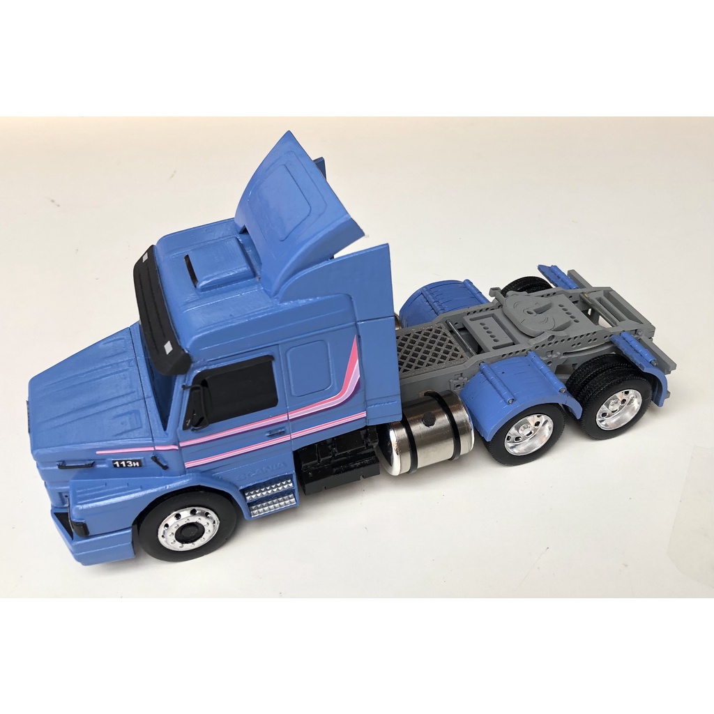 miniatura de caminhão scania 143 toda de madeira 