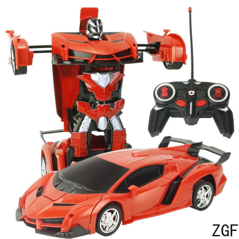 Robô De Carros RC Recarregável De 2,4 Ghz Para Controle Remoto Infantil  Transform Robot Car