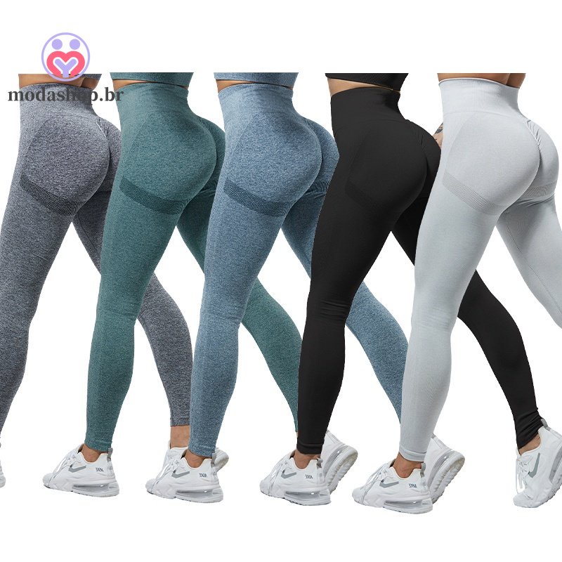 Buffbunny-Shorts de ioga sem costura para mulheres, calças de ginástica de  cintura alta, roupas esportivas, bumbum sexy, moda, 2023
