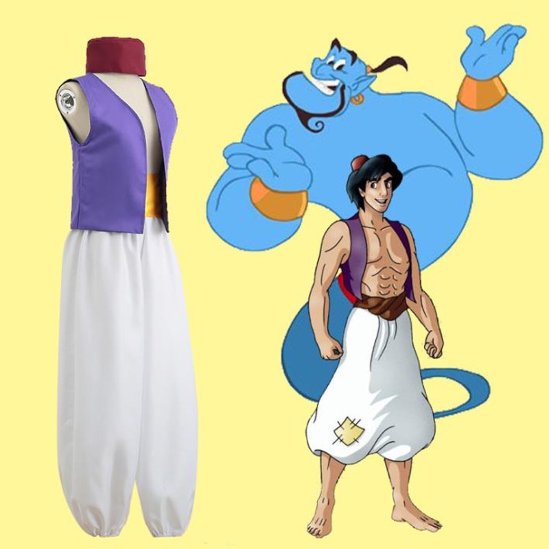 Halloween Fantasia Mítica Príncipe Aladdin Um Mil E Uma Noite Anime Cosplay Completa , Masculina De Festa