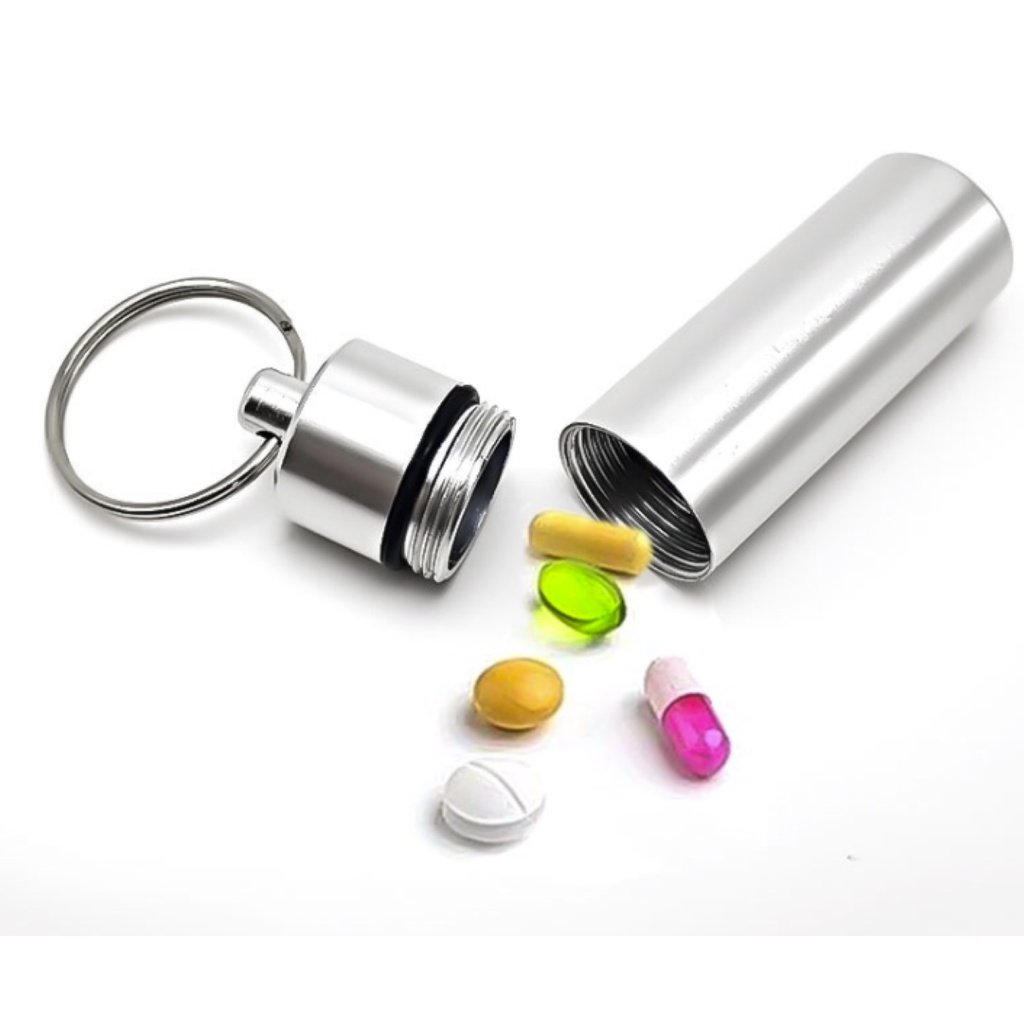 Chaveiro Porta comprimidos portátil a Prova d`água Pill Box | Shopee Brasil