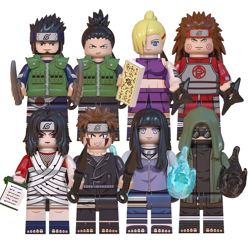 Naruto Brinquedos De Tijolo Figuras De Ação De Desenho Animado