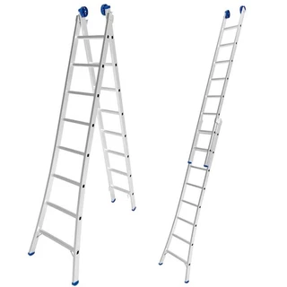 Escada De Alumínio Extensiva 2 X 8 Degraus 2,53 X 4,21 M Mor