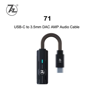 7HZ SEVENHERTZ 71 Amplificador Portátil Para Fone De Ouvido DAC Dongle Com Chip AK4377 Compatível Conexão Apple Lightning