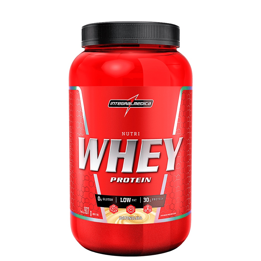 Whey Protein Nutri 907g Pote Integral Medica Nutry Integralmedica whay wey way proteina