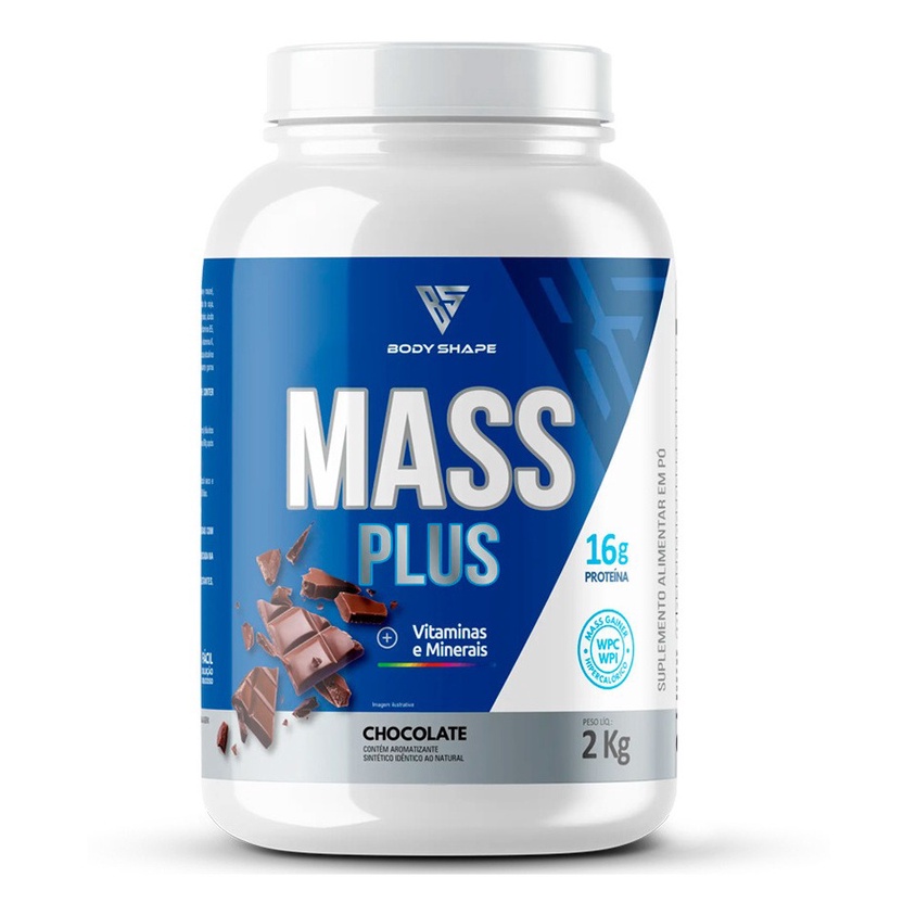 Hipercalórico Mass Plus Creatina 2kg Body Shape