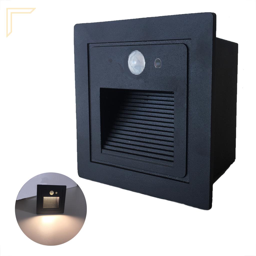 Balizador Parede Led Sensor Presenca Embutir Escada Lup72 | Shopee Brasil