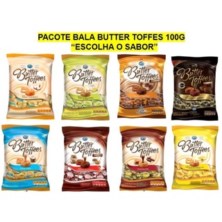 Bala Butter Toffees Pacote 100g