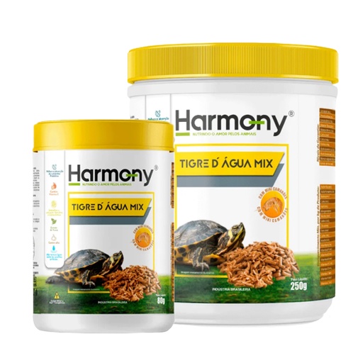 Harmony Repteis Tigre D'Agua Mix 250G- Minas Nutri