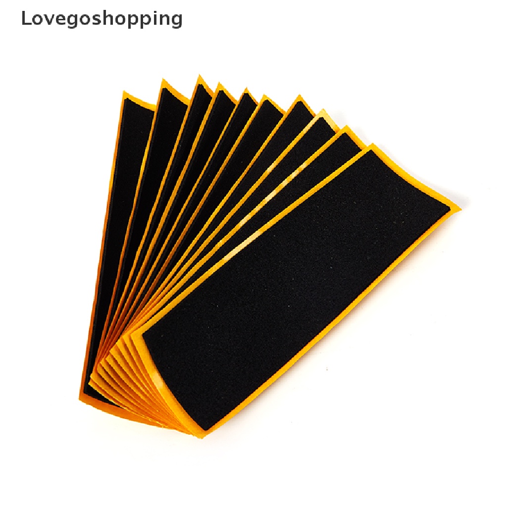 Lovegoshopping 10PCS Fingerboard Deck Uncut Tape Stickers Black Foam Grip Tape Stickers ping