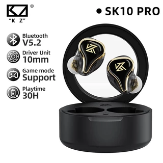 KZ SK10 PRO TWS Fone De Ouvido Compatível Com Bluetooth Sem Fio Controle Toque Alta Fidelidade Estéreo Baixo Esporte Jog
