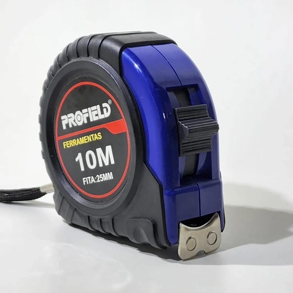Trena De Aco 10m X 25mm C/ Trava Emborrachada Profield Ima | Shopee Brasil