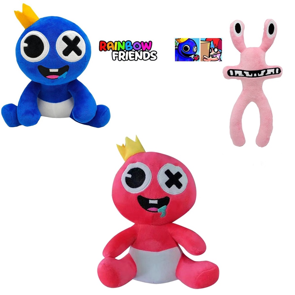 Compre Arco-íris amigos brinquedos de pelúcia azul rosa laranja