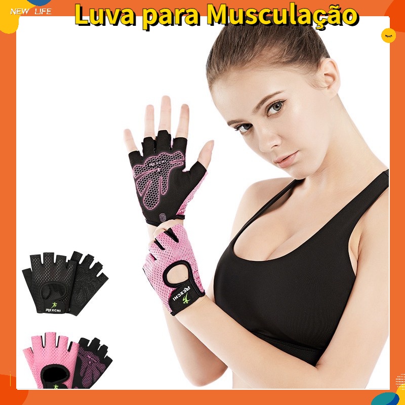 Roexboz Luvas de fitness Luvas de treinamento respiráveis