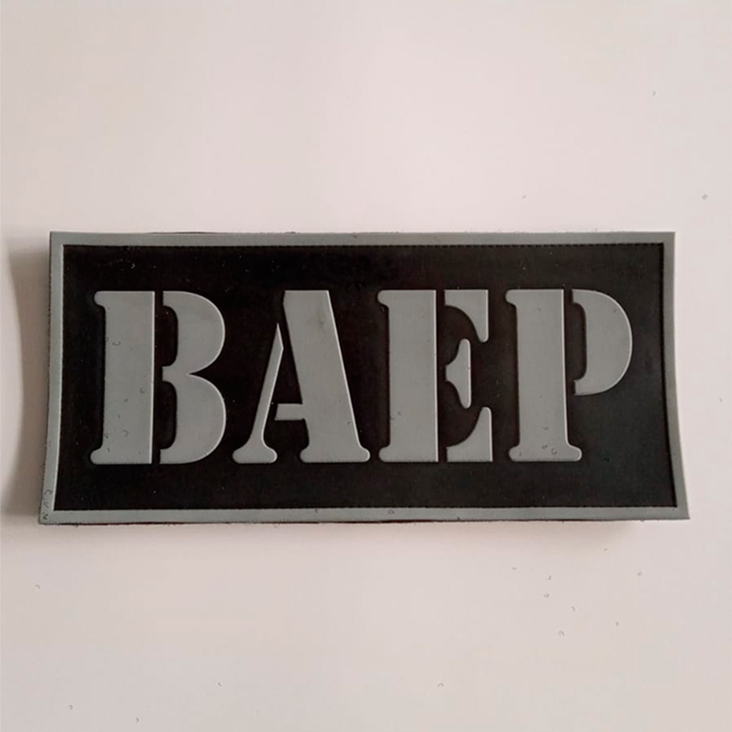 Patch Emborrachado Para Colete BAEP