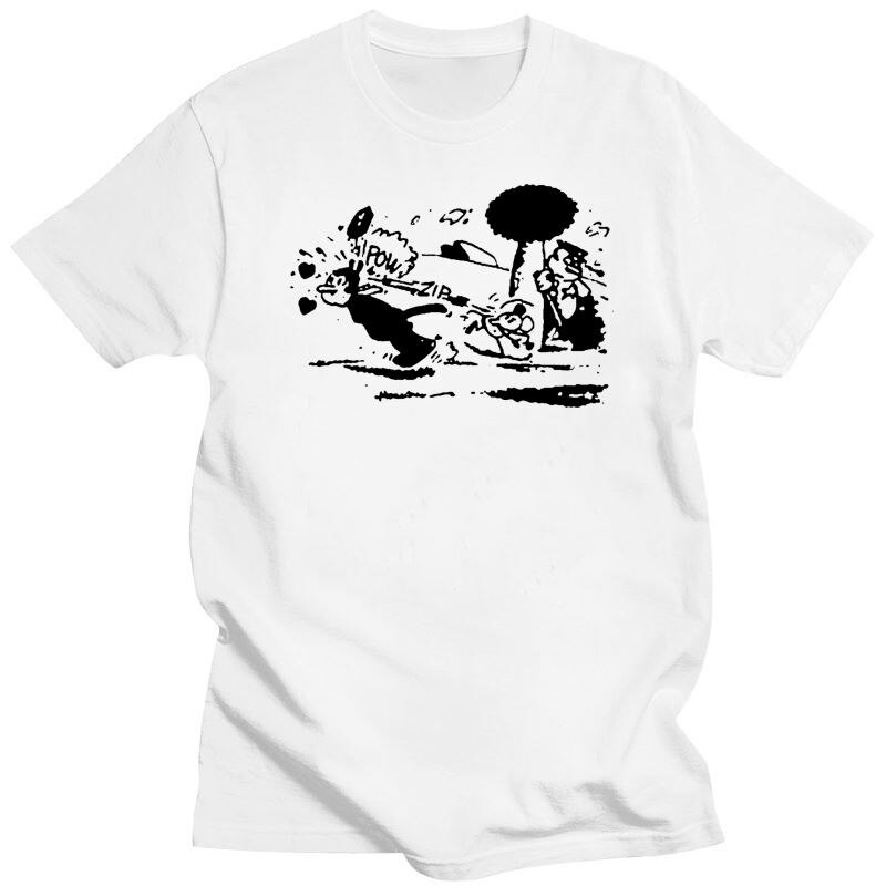 T-shirt Uomo Film Blu Chiaro Maglietta Uomo Jules Krazy Kat Blu Chiaro - Cotone 100%, Taglie Dalla S Alla 5XL, Nuovo Con Etichette Maglietta Basic Taglie Grandi Fino A 5XL - Foto 4