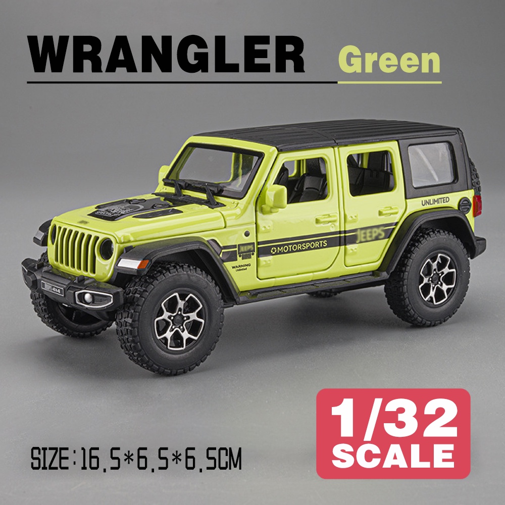 KLT 1 : 22 JEEP Wrangler Rubicon 4X4 Carro De Brinquedo Modelo De