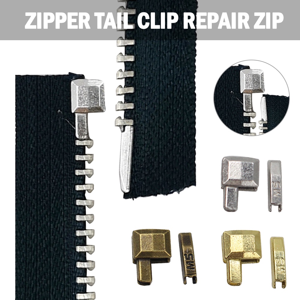 10 Conjuntos De Acessórios De Costura Com Zíper De Reparo De Metal Aberto M5T9 DIY Para Roupas