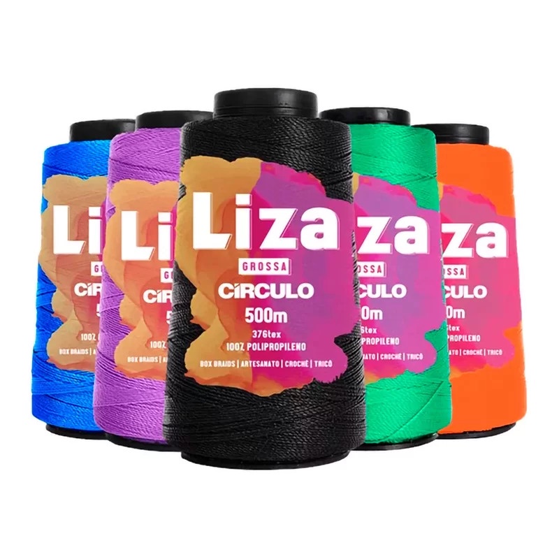 Linha Liza Grossa 500 Metros Circulo Crochê Tricô | Shopee Brasil