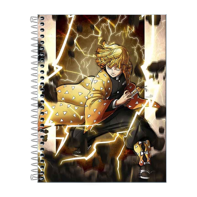 Caderno Personalizado Zenitsu Demon Slayer- 96fls