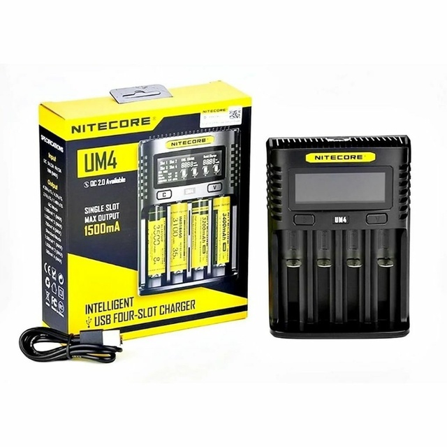 Carregador Nitecore UM4 USB 1500mAh | Shopee Brasil