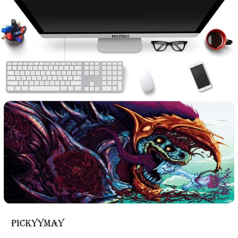 Mouse Pad CS GO Grande Gamer XXL Teclado Tapete De 800x300mm Borracha ...