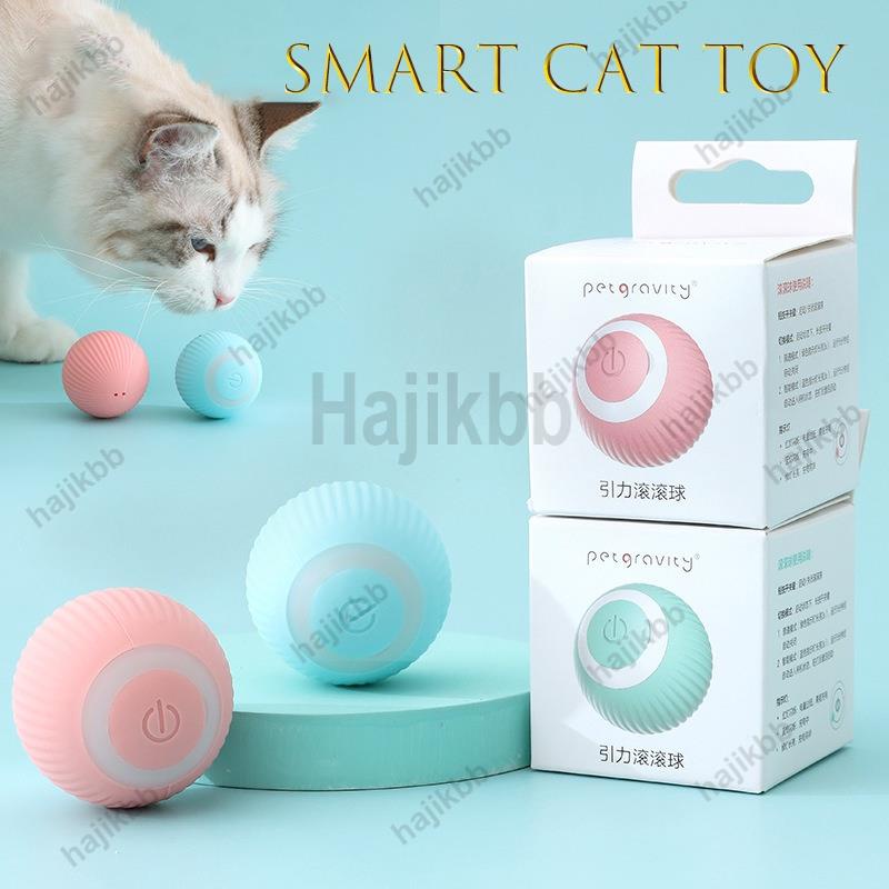 Littryee brinquedo inteligente interativa para gatos,brinquedos  elétricos,gatinho automáticos,recarregável,brinquedo giratório 360  graus,bola interativa divertida para gatos Azul