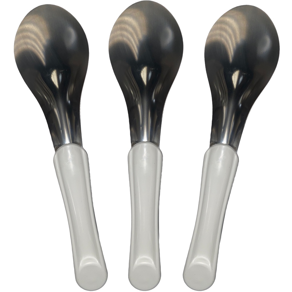 Kit 3 Espátula Profissional Inox Gelato Italiano Sorveteria