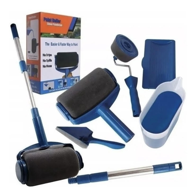 Rolo Roller Mágico Pintar Facil Kit Pintura Para Pintar Parede Casa Facil