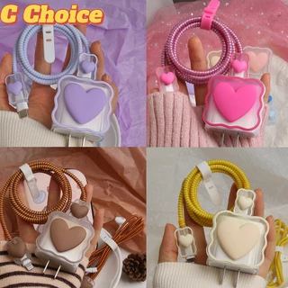 INS Love Wave Padrão Compatível Com Capa Protetora De Carregador De iPhone 18w 20w Para ipad Protetor De Cabo De Fone De