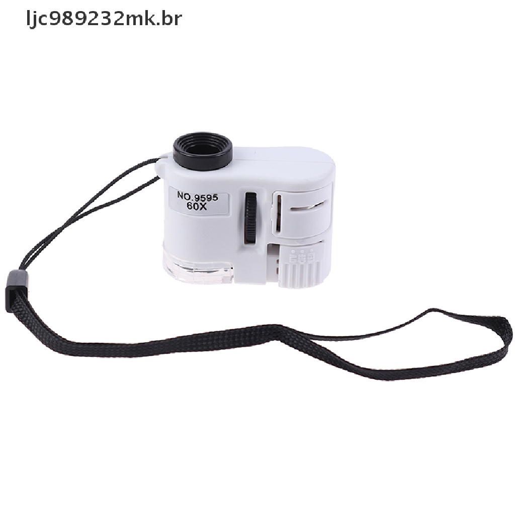 [MYBR] Mini Lupa 60X Microscópio Com Luz LED Dectector De Jóias [WELL ...