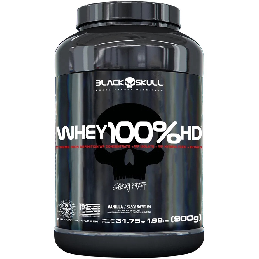 WHEY 100% HD 900G BLACK SKULL – BAUNILHA