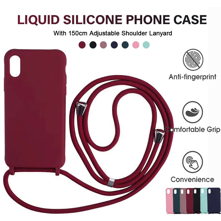 Capa De Correia Transversal Para Samsung S22 S23 S21 Ultra S21Plus S20FE A13 A23 A03 A04 A32 5G A12 5G A52 A72 Silicone Líquido Sólido Quadrado Com Cordão Ajustável