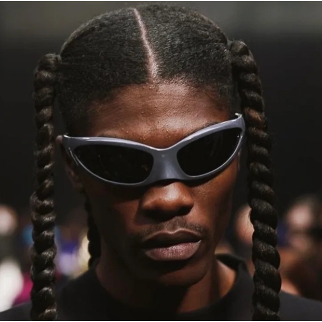 Óculos De Sol Y2K Retro Bat 2000s Para Homens Da Moda Esportiva