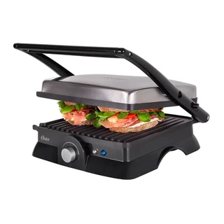 Grill Elétrico Multiuso Oster Inox OGRL210 110V
