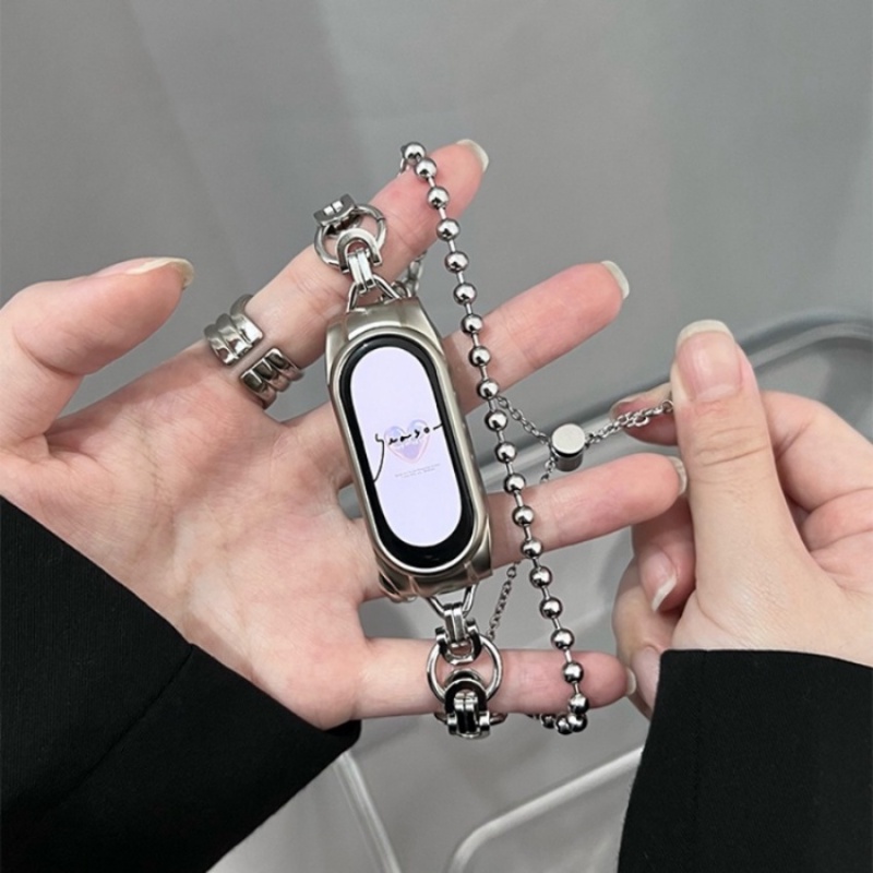 Pulseira Feminina De Moda Para Xiaomi Mi band 7 6 5 4 3 2 1 De Relógio Metal Substituição De Correa