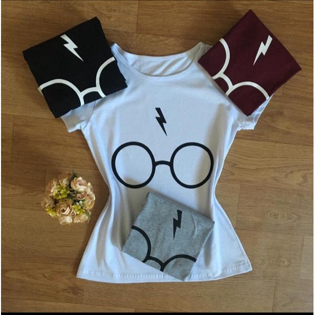 T-Shirt - Harry Potter - Blusinha Feminina Camiseta Baby Look 100% Algodão